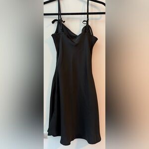 BP Black Mini Satin Dress